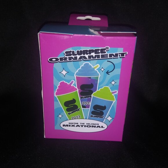 7 Eleven Neon Green Slurpee Christmas Ornament 2023 Edition Hanging Holiday Deco - Picture 3 of 7